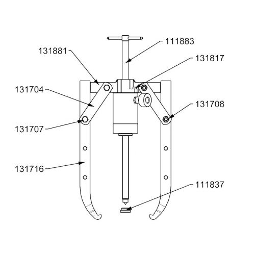 CONJUNTO EXTRACTOR HIDRÁULICO DE PATAS OSCILANTES COMPLETO FORZA SERIE 3300HX